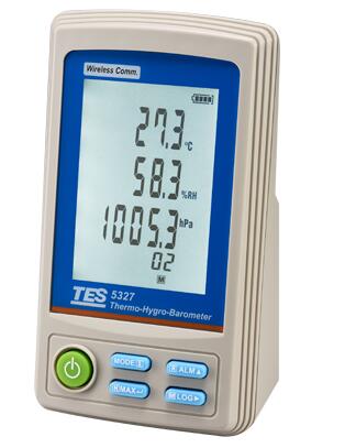無線通訊 溫度/濕度/大氣壓力計TES-5327